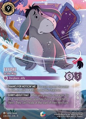 Eeyore - In the Way (Enchanted), Winterspell