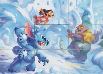 Winterspell Snowball Fight Puzzle Insert (Set of 9), Winterspell