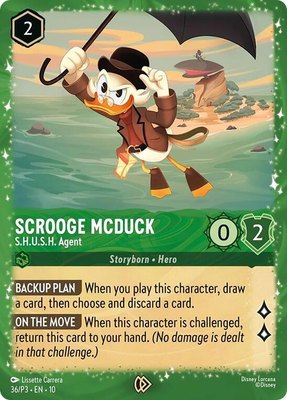 Scrooge McDuck - S.H.U.S.H. Agent, Disney Lorcana Promo Cards