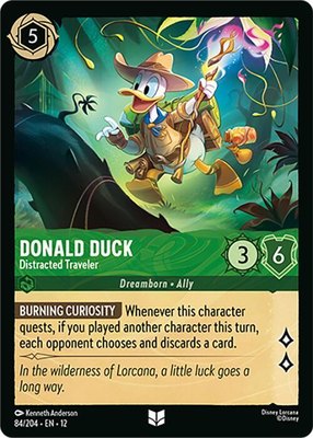 Donald Duck - Distracted Traveler, Wilds Unknown