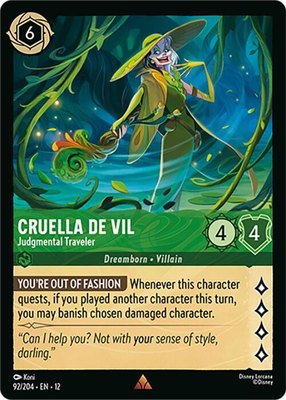 Cruella De Vil - Judgmental Traveler, Wilds Unknown