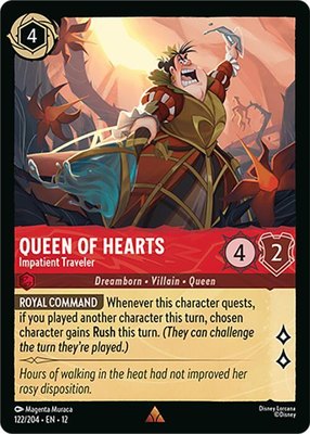 Queen of Hearts - Impatient Traveler, Wilds Unknown