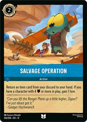 Salvage Operation, Wilds Unknown