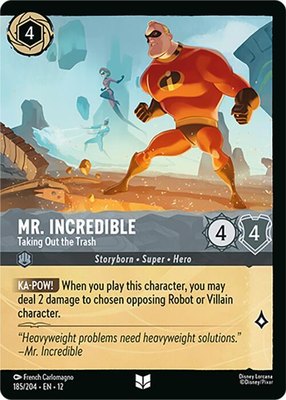 Mr. Incredible - Taking Out the Trash (Foil), Wilds Unknown