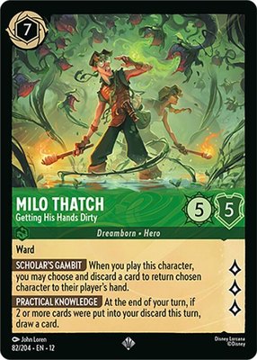 Milo Thatch - Getting His Hands Dirty, Wilds Unknown