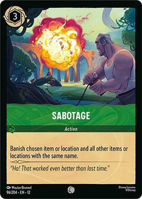 Sabotage, Wilds Unknown