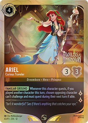 Ariel - Curious Traveler, Disney Lorcana Promo Cards