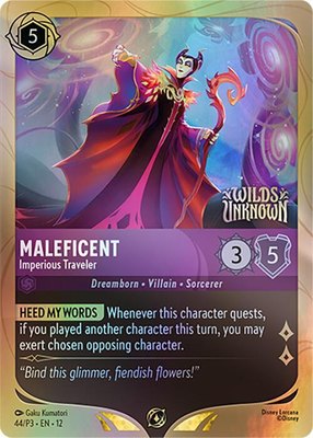 Maleficent - Imperious Traveler, Disney Lorcana Promo Cards