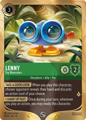 Lenny - Toy Binoculars, Disney Lorcana Promo Cards