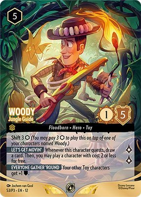 Woody - Jungle Guide (Store Championship Participant), Disney Lorcana Promo Cards