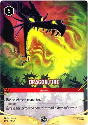 Dragon Fire (9/C2), Disney Lorcana Promo Cards