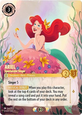 Ariel - Spectacular Singer, Disney Lorcana Promo Cards