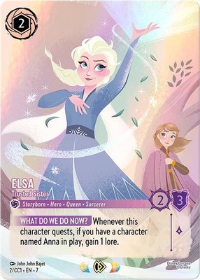 Elsa - Trusted Sister, Disney Lorcana Promo Cards