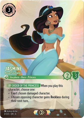 Jasmine - Royal Seafarer, Disney Lorcana Promo Cards
