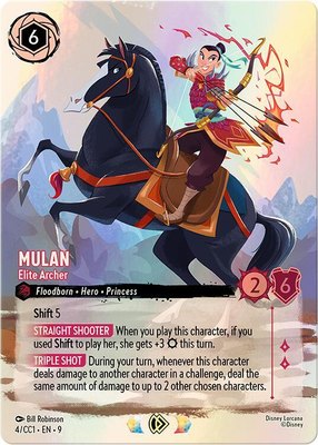 Mulan - Elite Archer, Disney Lorcana Promo Cards