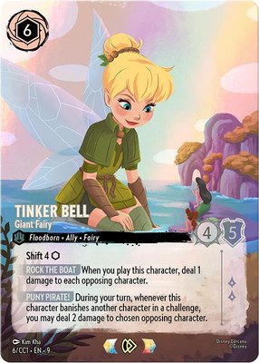 Tinker Bell - Giant Fairy (6/CC1), Disney Lorcana Promo Cards