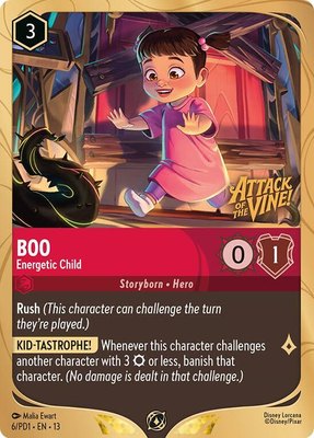 Boo - Energetic Child, Disney Lorcana Promo Cards