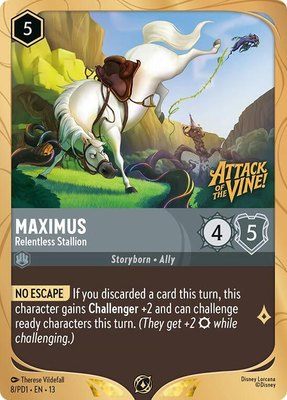 Maximus - Relentless Stallion, Disney Lorcana Promo Cards