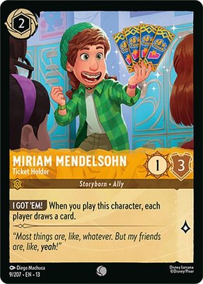Miriam Mendelsohn - Ticket Holder, Attack of the Vine!