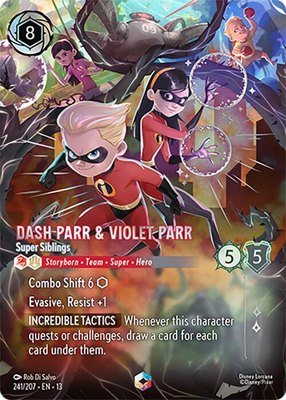 Dash Parr & Violet Parr - Super Siblings (Enchanted), Attack of the Vine!
