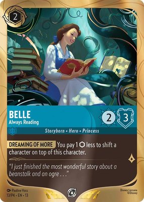Belle - Always Reading, Disney Lorcana Promo Cards