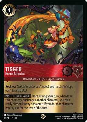 Tigger - Hunny Barbarian, Disney Lorcana Promo Cards