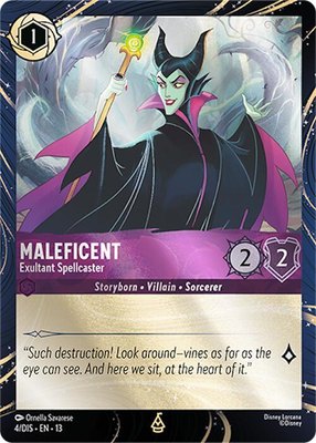 Maleficent - Exultant Spellcaster, Disney Lorcana Promo Cards