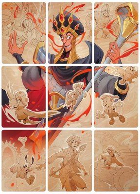 Reign of Jafar Puzzle Insert (Set of 9) (Version 2 of 2), Reign of Jafar