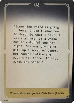 Whispers in the Well Case File Cards (13 of 18), Whispers in the Well
