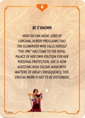 Reign of Jafar Lore Card (4 of 19), Reign of Jafar