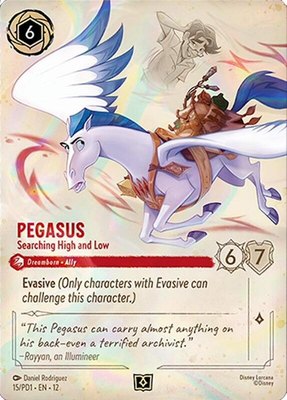 Pegasus - Searching High and Low, Disney Lorcana Promo Cards