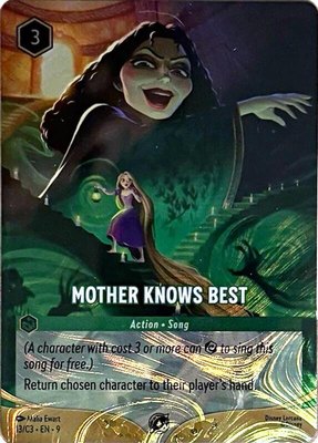 Mother Knows Best (Foil), Disney Lorcana Promo Cards